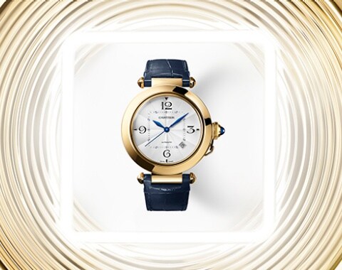 cartier mens round watch