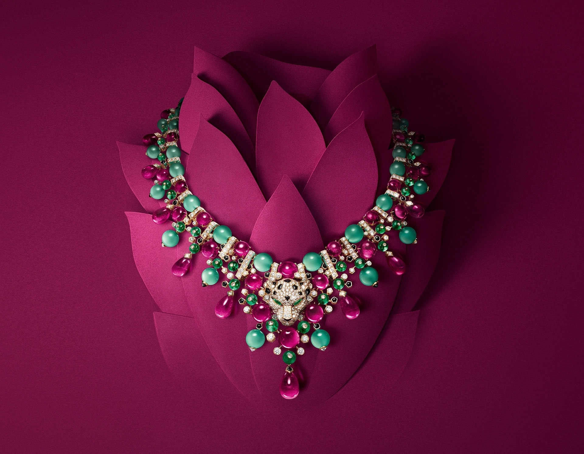 EP1 hj nature sauvage panthere chatoyante necklace