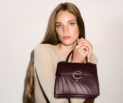 美品】 CARTIER カルティエ Cドゥ ハンドバッグ 2way e41 女性用バッグ