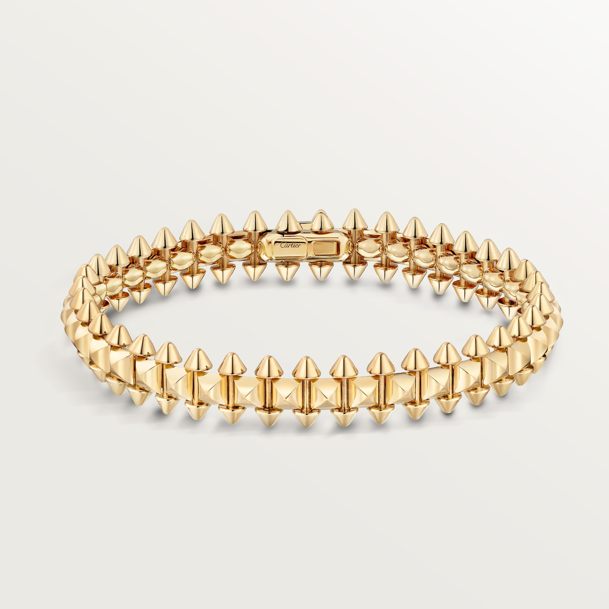 クラッシュ ドゥ カルティエ ブレスレット、フレキシブル、ミディアムモデルイエローゴールド