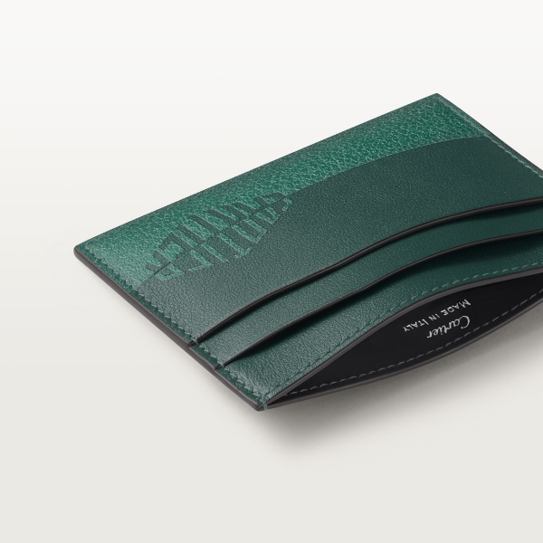 カード ホルダー ロザンジュ シャドウ  パイングリーン＆グリーン カーフスキン