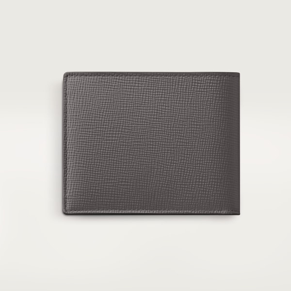 カルティエ ロザンジュ 二つ折りウォレット
 グレー グレインド カーフスキン、グレーエナメル、パラジウムフィニッシュ