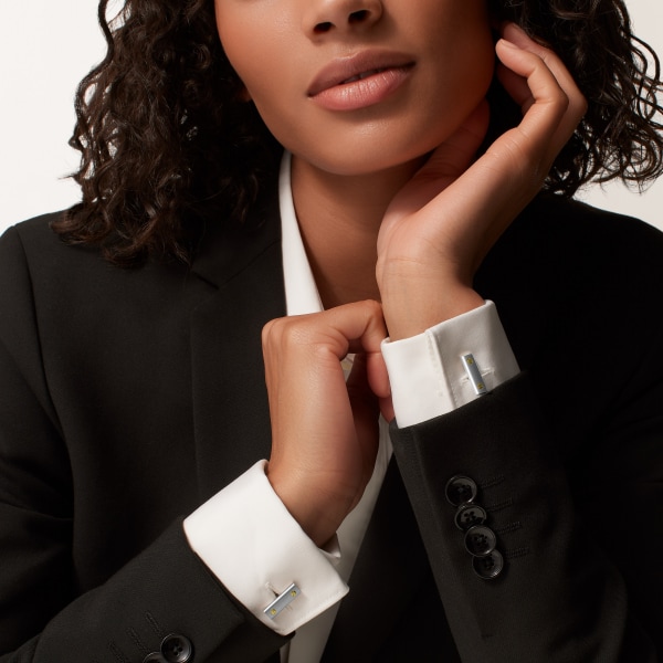 CROG001097 - サントス ドゥ カルティエ カフリンクス - スターリング  