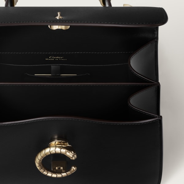 スモール バッグ
パンテール C ブラック グレインド カーフスキン、アニメーテッド グリップ、ゴールドフィニッシュ