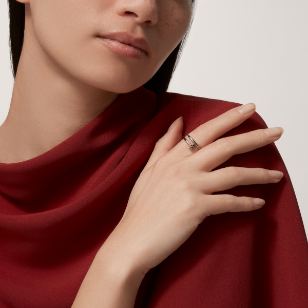 カルティエ　ジュスト　アンクルリング　スモール　ホワイトゴールド　金　釘 CRB4226000 - ジュスト アン クル リング、スモールモデル - ホワイト