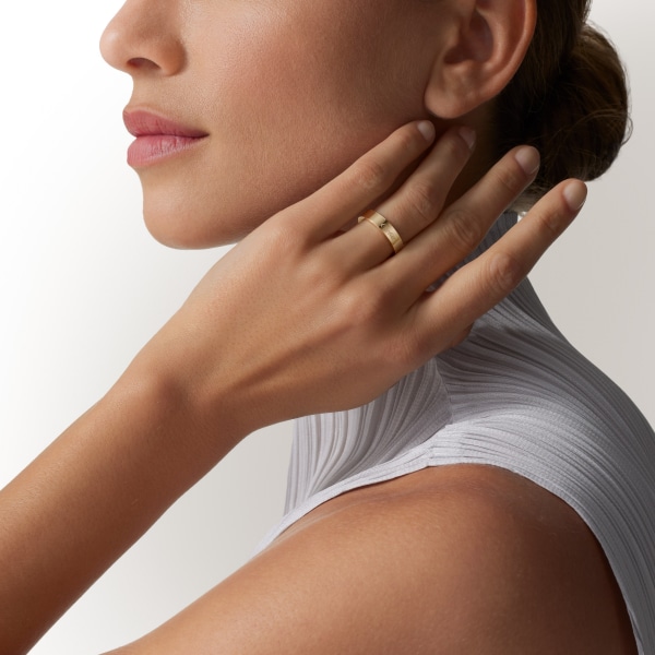 C ドゥ カルティエ ウェディングリング、幅4mm イエローゴールド