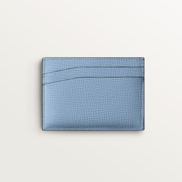 カード ホルダー 
ロザンジュ  スカイブルー グレインド カーフスキン、スカイブルー エナメル＆パラジウムフィニッシュ