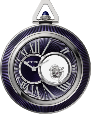 Crwhro0011 カルティエ ミステリー ダブルトゥールビヨン ポケットウォッチ 55mm 手巻き ホワイトゴールド Cartier