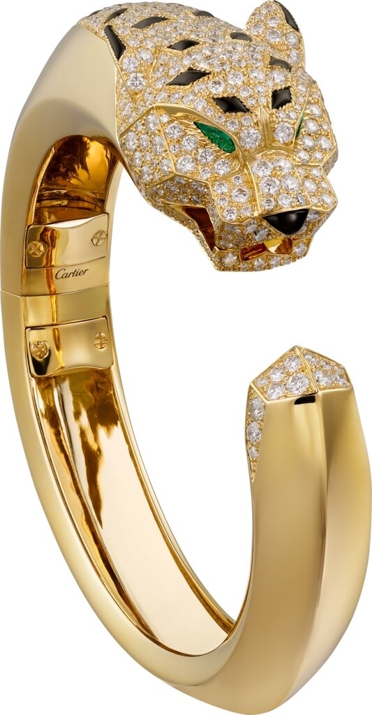 Crn パンテール ドゥ カルティエ ブレスレット イエローゴールド ダイヤモンド エメラルド オニキス Cartier