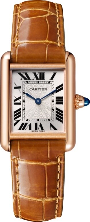 Crwgta0010 タンク ルイ カルティエ ウォッチ Sm ピンクゴールド レザー Cartier