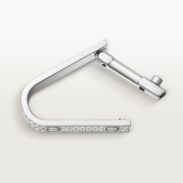 LOVE カフリンクス ホワイトゴールド、ダイヤモンド