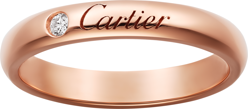 Crb C ドゥ カルティエ ウェディング リング ピンクゴールド ダイヤモンド Cartier