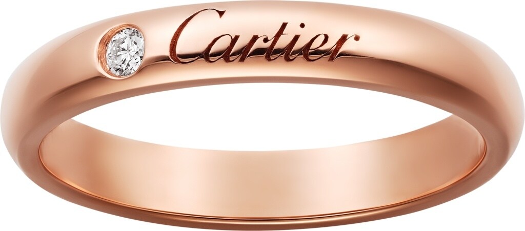 Crb C ドゥ カルティエ ウェディング リング ピンクゴールド ダイヤモンド Cartier