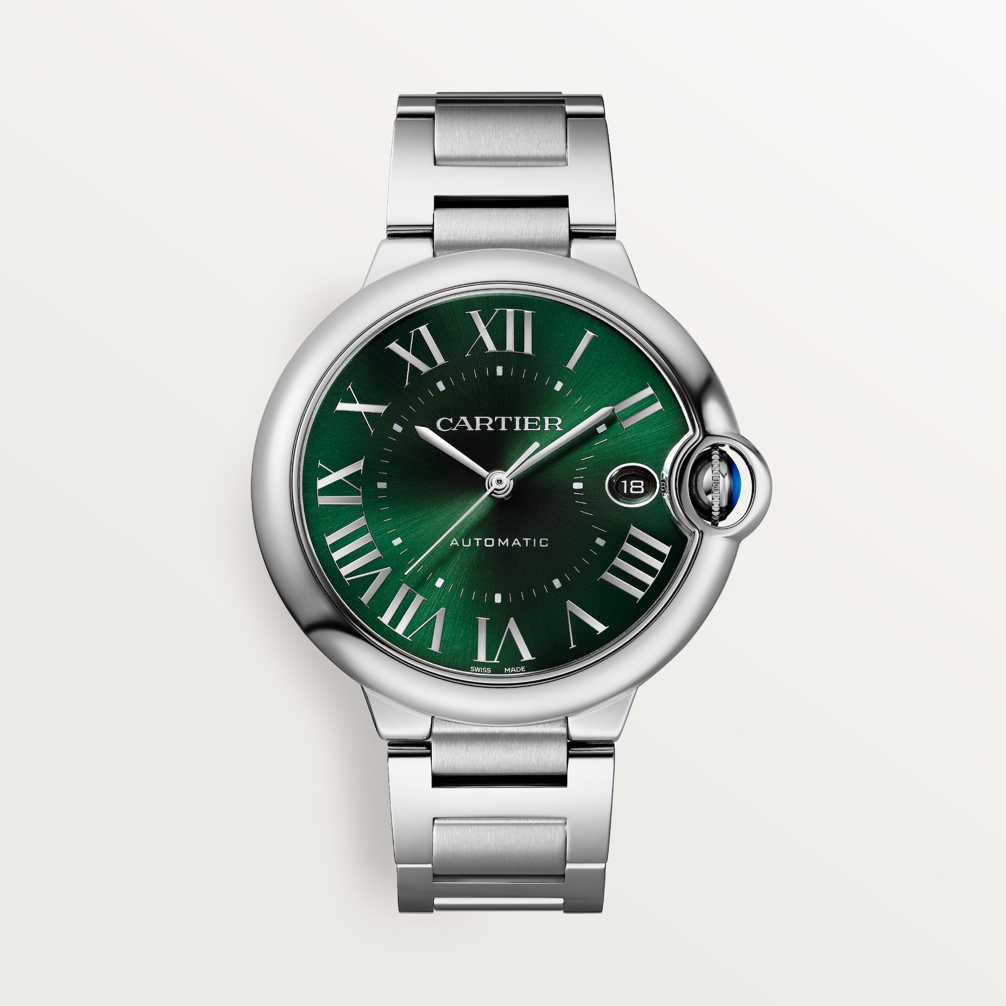 バロン ブルー ドゥ カルティエ ウォッチ40mm、自動巻きメカニカルムーブメント、スティール