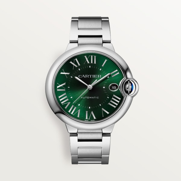 バロン ブルー ドゥ カルティエ ウォッチ 40mm、自動巻きメカニカルムーブメント、スティール