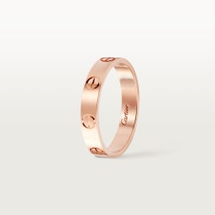 <span class='lovefont'>LOVE</span> リング、スモールモデルピンクゴールド