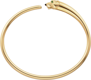 Crb パンテール ドゥ カルティエ ブレスレット イエローゴールド オニキス ツァボライトガーネット Cartier