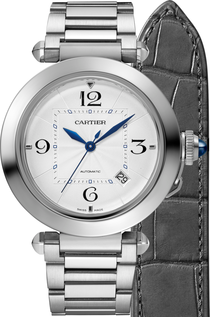 【109845】CARTIER カルティエ  WSPA0009 パシャ ドゥ カルティエ シルバーダイヤル SS 自動巻き 当店オリジナルボックス 腕時計 時計 WATCH メンズ 男性 男 紳士