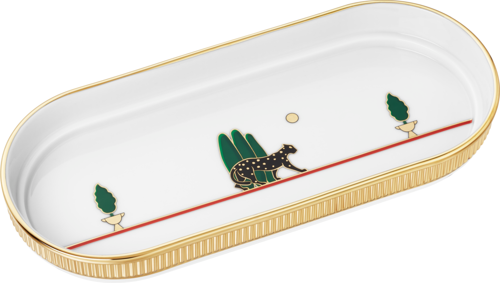 パンテール ドゥ カルティエ トリンケットトレーポーセリン