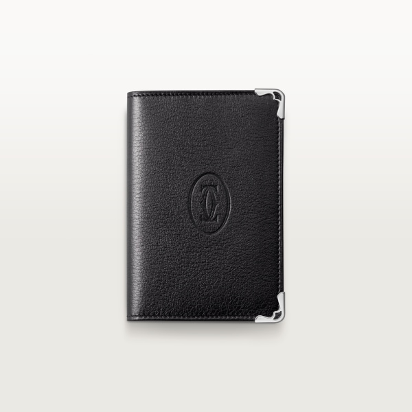 CRL3001367 - マスト ドゥ カルティエ カードケース - ブラック カーフ
