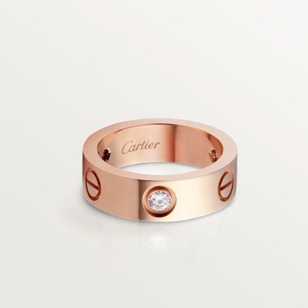 CRB4087500 LOVE リング、ダイヤモンド3個 ピンクゴールド、ダイヤモンド Cartier