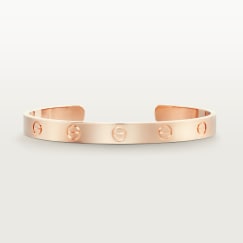 <span class='lovefont'>LOVE</span> ブレスレット、オープン、クラシックモデルピンクゴールド