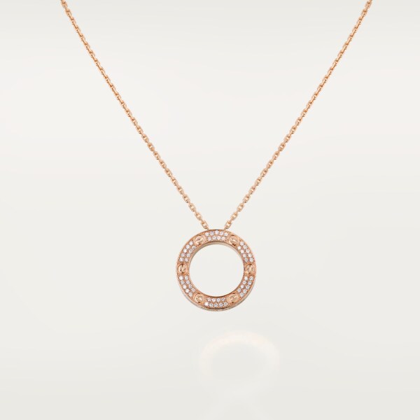 CRB7224527 - LOVE ネックレス - ピンクゴールド、ダイヤモンド - Cartier
