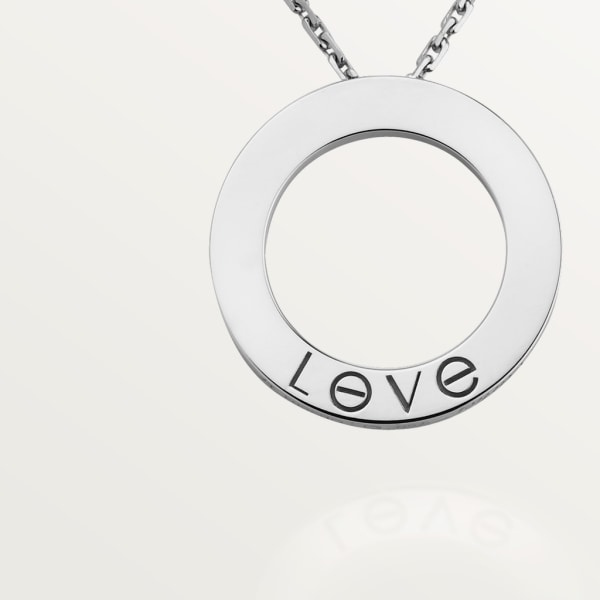 Love ペンダント ホワイトゴールド
