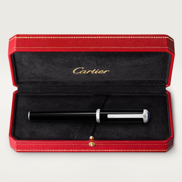 サントス-デュモン ローラーボールペン コンポジット、パラジウムフィニッシュ