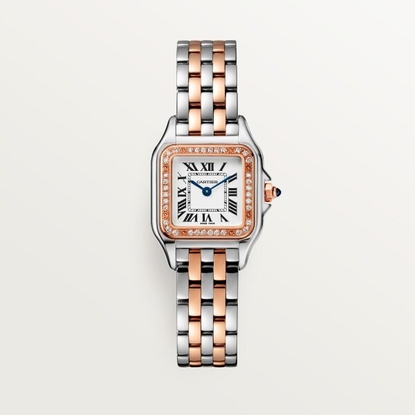 Crw3pn0006 パンテール ドゥ カルティエ ウォッチ Sm クォーツムーブメント ピンクゴールド スティール ダイヤモンド Cartier