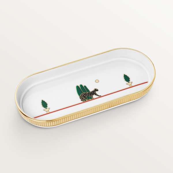 パンテール ドゥ カルティエ トリンケットトレー ポーセリン