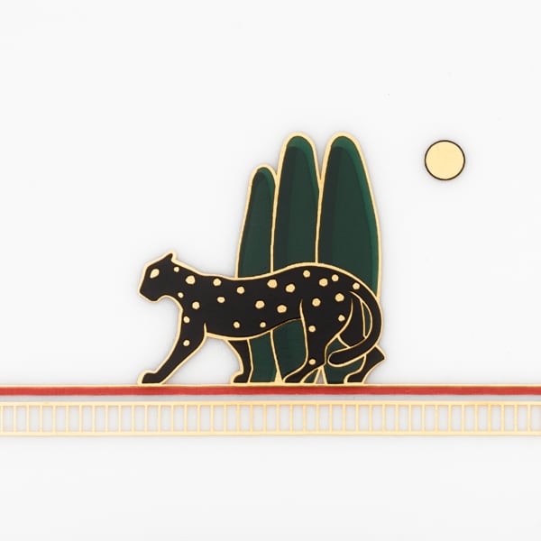 パンテール ドゥ カルティエ トリンケットトレー4枚セット、SM ポーセリン