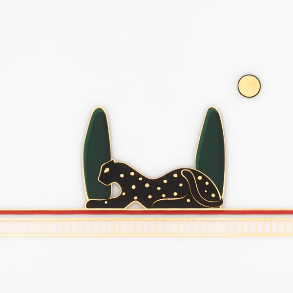 パンテール ドゥ カルティエ トリンケットトレー4枚セット、SM ポーセリン