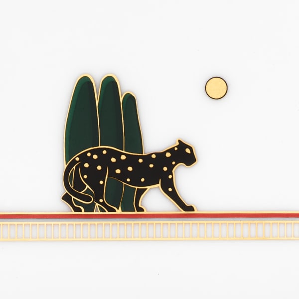 パンテール ドゥ カルティエ トリンケットトレー4枚セット、SM ポーセリン