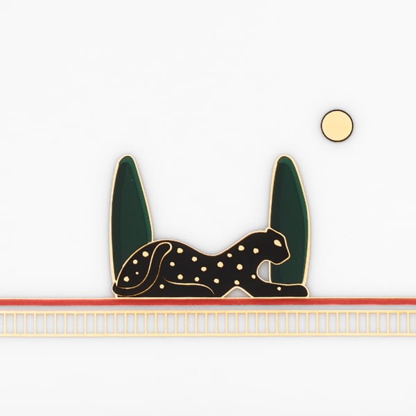 パンテール ドゥ カルティエ トリンケットトレー4枚セット、SM ポーセリン