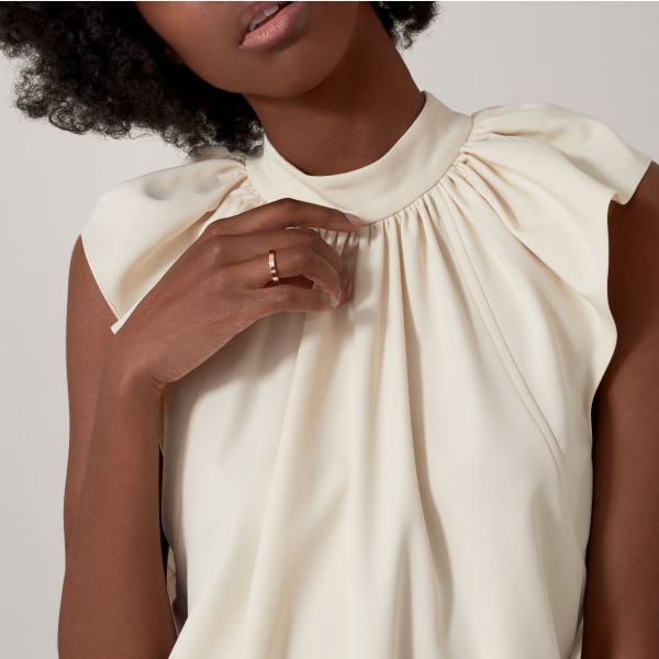 C ドゥ カルティエ ウェディングリング、幅3mm ピンクゴールド