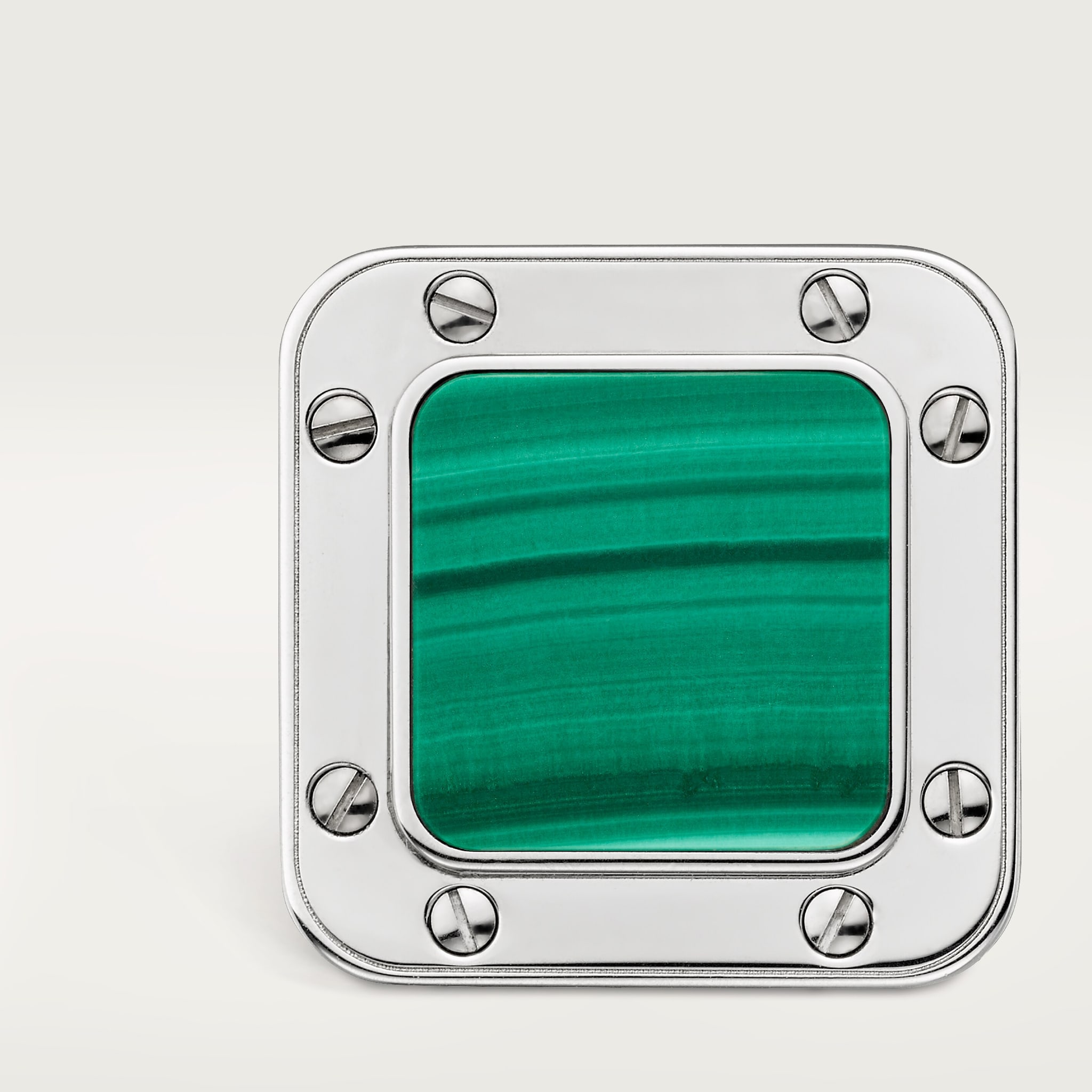 サントス ドゥ カルティエ カフス カフリンクス パラジウムフィニッシュ CROG000127 - サントス ドゥ カルティエ カフリンクス