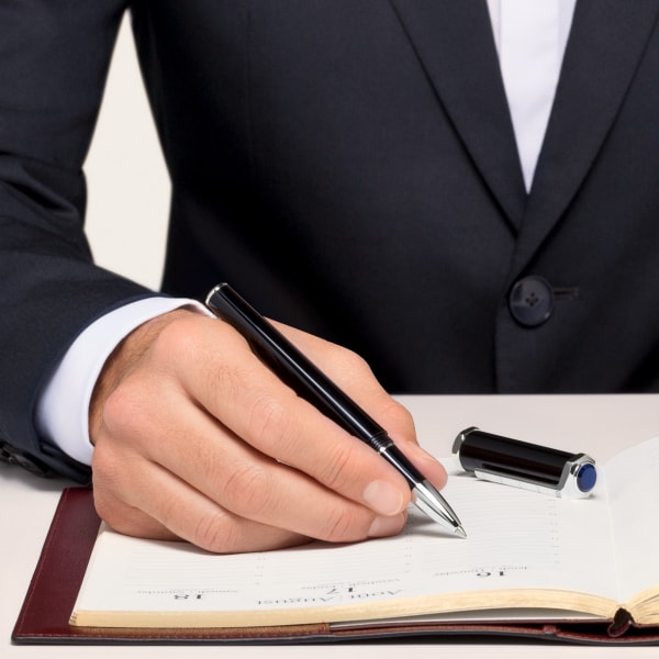 サントス-デュモン ローラーボールペン コンポジット、パラジウムフィニッシュ