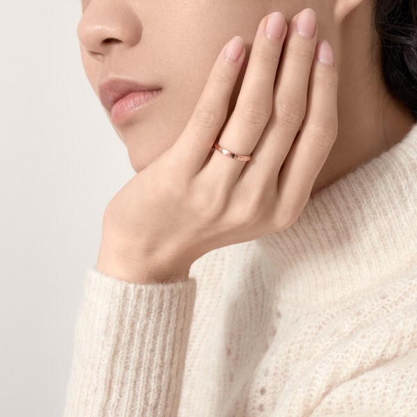 カルティエ ダムール ウェディング リング2.5mm プラチナ950/1000 CRB4093700 - カルティエ ダムール ウェディングリング、幅2.5mm