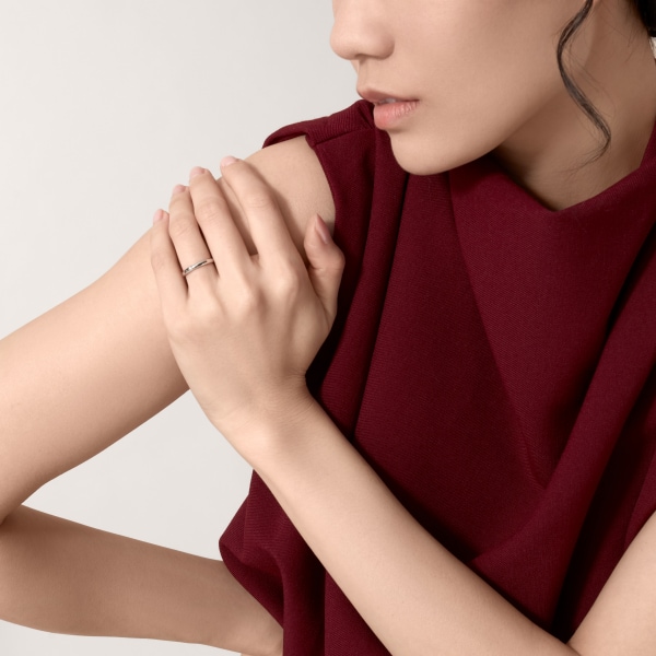 CRB4057700 - 1895 ウェディング リング - プラチナ、ダイヤモンド  