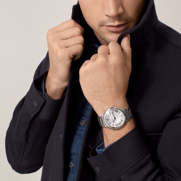 カルティエ CARTIER WSBB0015 バロンブルー 42mm デイト 狂わ 自動巻き  