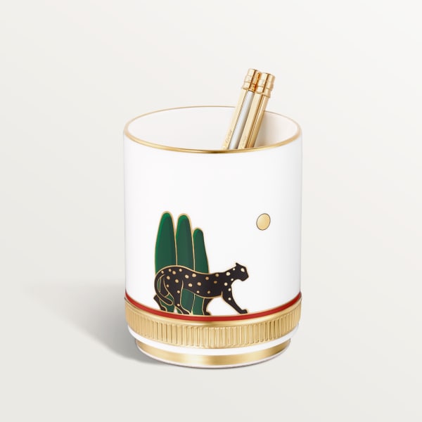 パンテール ドゥ カルティエ ペン立て ポーセリン