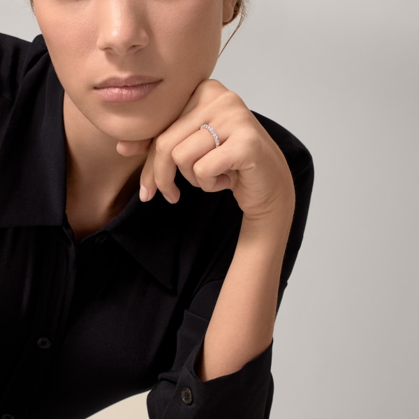 ブロドリー ドゥ カルティエ ウェディングリング、ダイヤモンド  ホワイトゴールド、ダイヤモンド