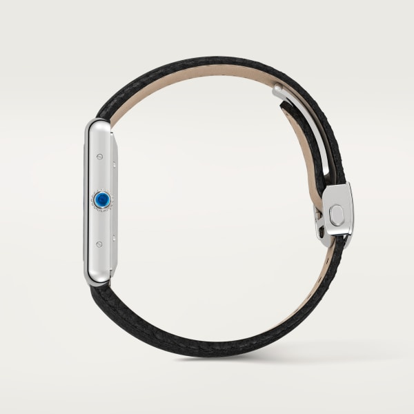 タンク マスト ドゥ カルティエ ウォッチ XL、自動巻き、スティール、レザー