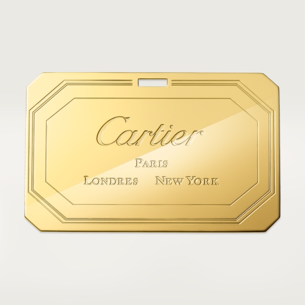 ガーランド ドゥ カルティエ ウォレットバッグ ブラック カーフスキン、ゴールド フィニッシュ