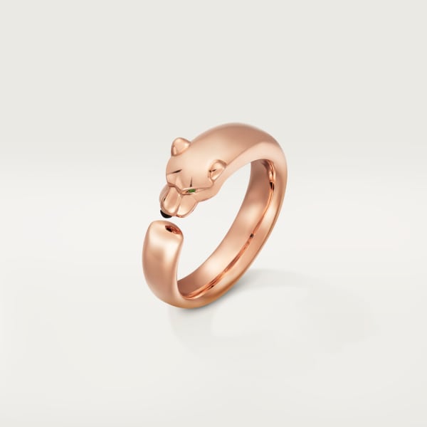 Crb パンテール ドゥ カルティエ リング ピンクゴールド ツァボライトガーネット オニキス Cartier
