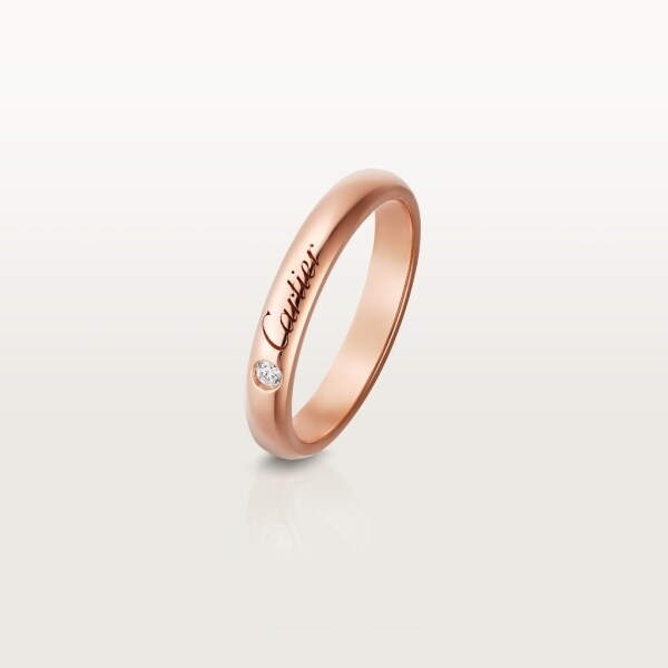 Crb C ドゥ カルティエ ウェディング リング ピンクゴールド ダイヤモンド Cartier