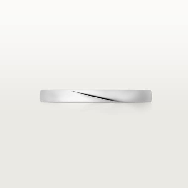 バレリーナ ウェディングリング、幅2.1mm プラチナ