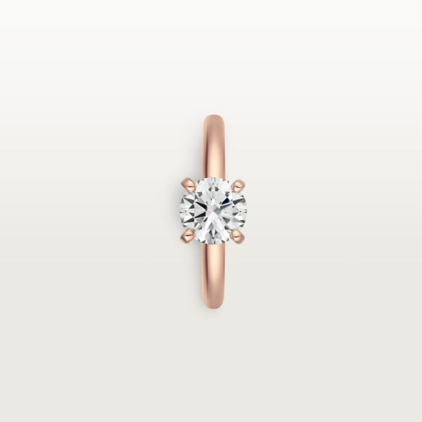 CRN4743600 - 1895 ソリテール リング - ピンクゴールド、ダイヤモンド 