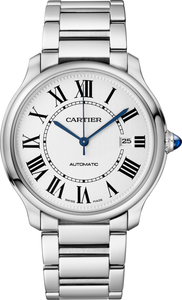 ロンド マスト ドゥ カルティエ40mm、自動巻きムーブメント、スティール